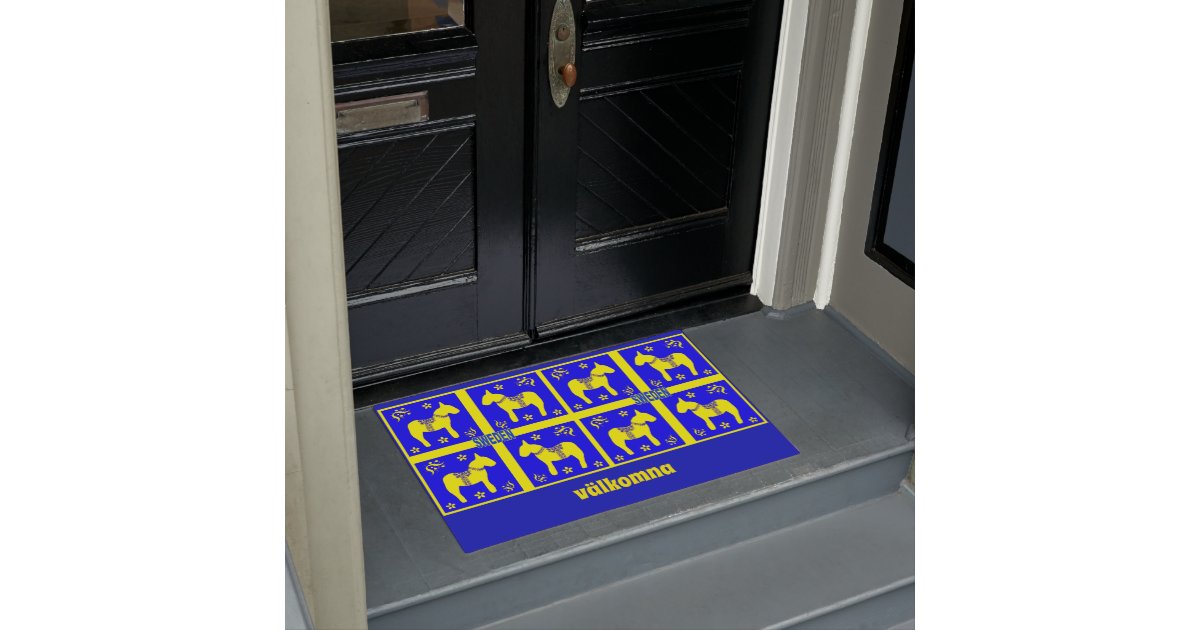 scandinavian design,swedish Horse,Personalize, Doormat