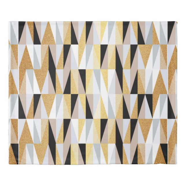 scandinavian design triangles seamless pattern vin duvet cover (Front)