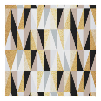scandinavian design triangles seamless pattern vin faux canvas print