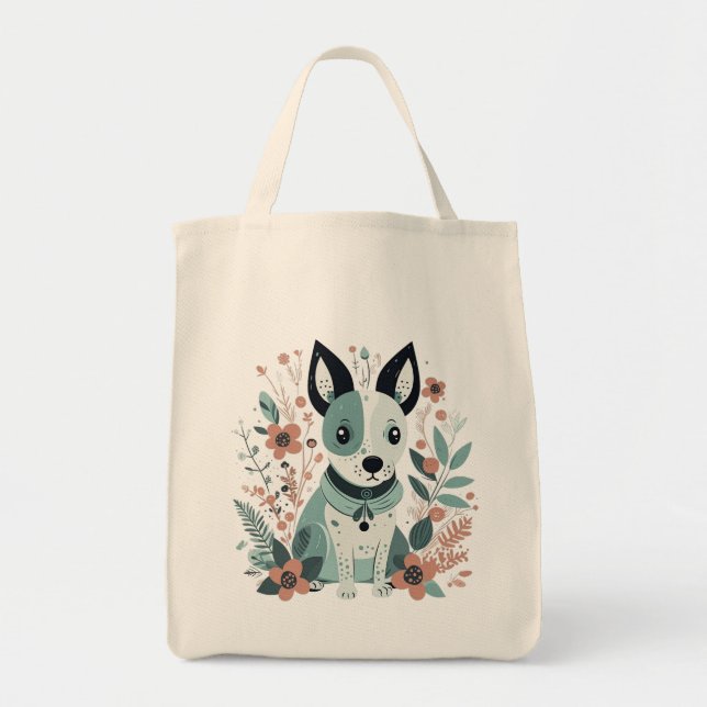 Scandinavian Dog Tote Bag (Front)