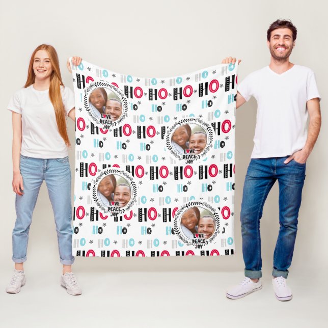 Scandinavian Doodle PHOTO Blanket Christmas Gift (In Situ)