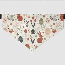 Scandinavian Easter Pet Bandana – Minimal Nordic