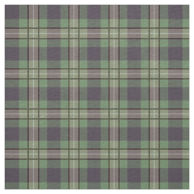 Scandinavian elegant rustic purple green plaid fabric (Swatch)