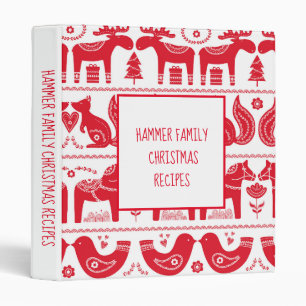 Scandinavian Family Christmas Binder