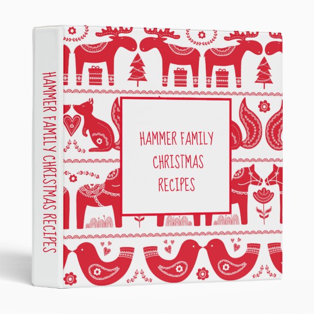 Scandinavian Family Christmas Binder (Front/Spine)