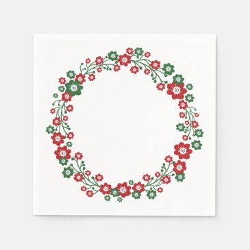 Scandinavian Floral Christmas Wreath