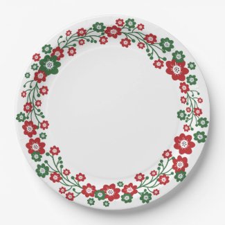 Scandinavian Floral Christmas Wreath
