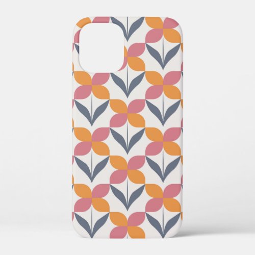 Scandinavian floral patternretro stylemid centur iPhone 12 mini case