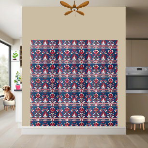 Scandinavian Floral Pattern Tile