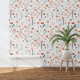 Scandinavian Floral Wallpaper