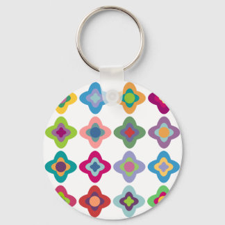 Scandinavian Flowers Keychain
