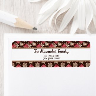 Scandinavian Folk Art Christmas Cookies Watercolor