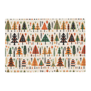 Scandinavian Folk Art Christmas Pattern Placemat
