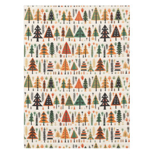 Scandinavian Folk Art Christmas Pattern Tablecloth