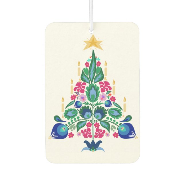 Scandinavian Folk Art Christmas Tree Air Freshner Air Freshener (Front)