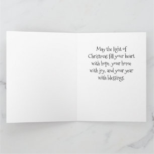 Scandinavian Folk Art Christmas Tree Greeting Card