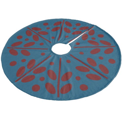 Scandinavian Folk Art Christmas Tree Skirt