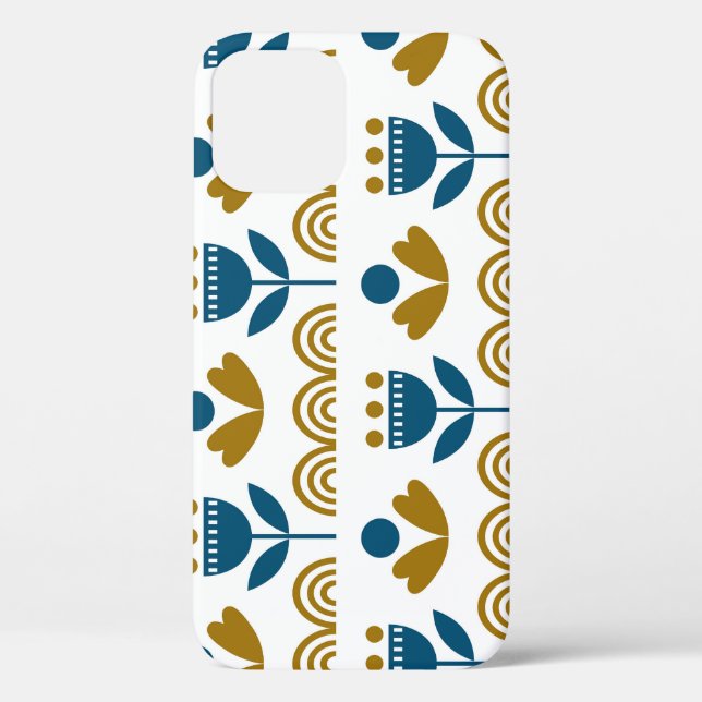 Scandinavian folk art, colorful pattern. Case-Mate iPhone case (Back)