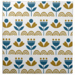 Scandinavian folk art, colorful pattern. cloth napkin