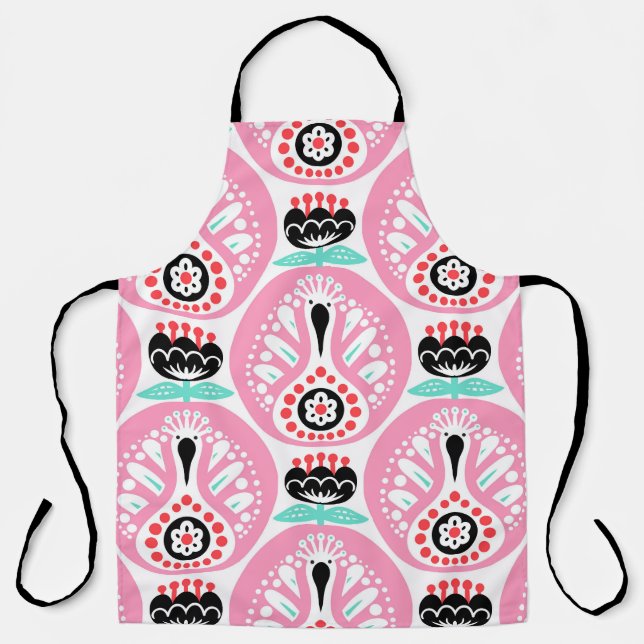 Scandinavian Folk Art: Nordic Seamless. Apron (Front)