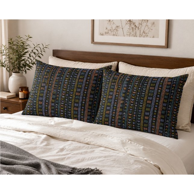 Scandinavian Folk Art Pillow Case (Creator Uploaded)