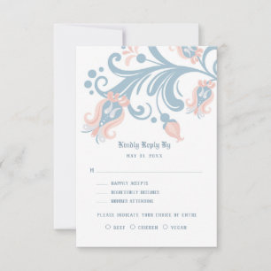 Scandinavian Folk Art RSVP card