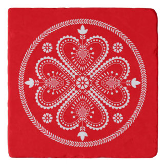 Scandinavian Folk Art Snowflake Trivet