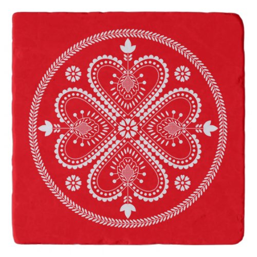 Scandinavian Folk Art Snowflake Trivet