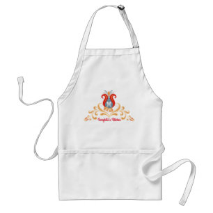 Scandinavian Folk Art "Velkommen" Apron