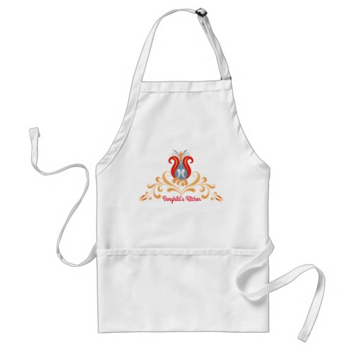 Scandinavian Folk Art Velkommen Apron