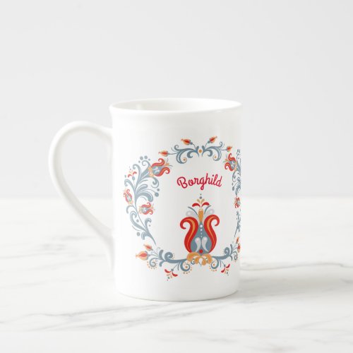 Scandinavian Folk Art Velkommen Mug