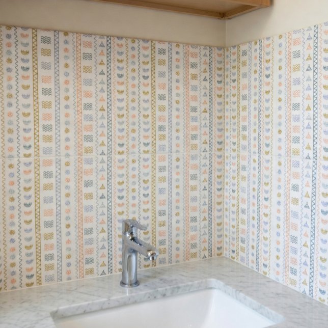 Scandinavian Folk Art with Nordic Motif Ceramic Tile (Creator Uploaded)