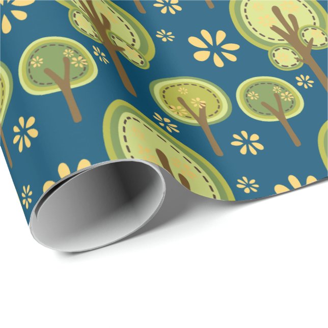 scandinavian folk art wrapping paper (Roll Corner)