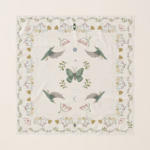 Scandinavian Folk Hummingbird Butterfly