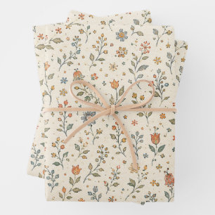 Scandinavian Folk Pattern Gift Wrap