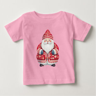 Scandinavian Folk Santa Claus Baby T-Shirt