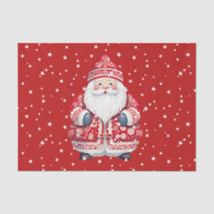 Scandinavian Folk Santa Claus  Tissue Paper
