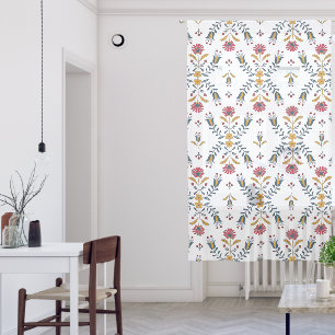 scandinavian Folk Sheer Curtains