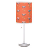 Scandinavian Folk Style Simple Flower in Orange Table Lamp (Right)