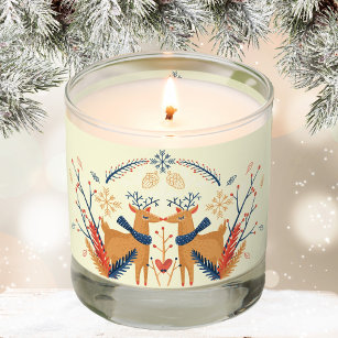 Scandinavian Folk Woodland Deer Scented Candle