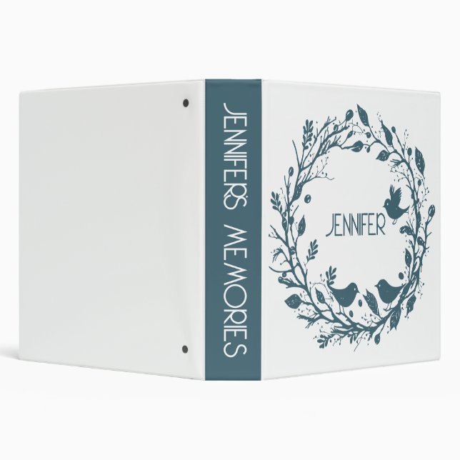 Scandinavian folklore wreath 3 ring binder (Background)