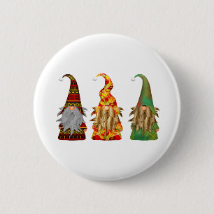 Scandinavian Forest Gnomes Button