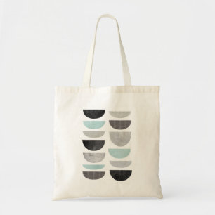 Scandinavian geometric abstract modern tote bag