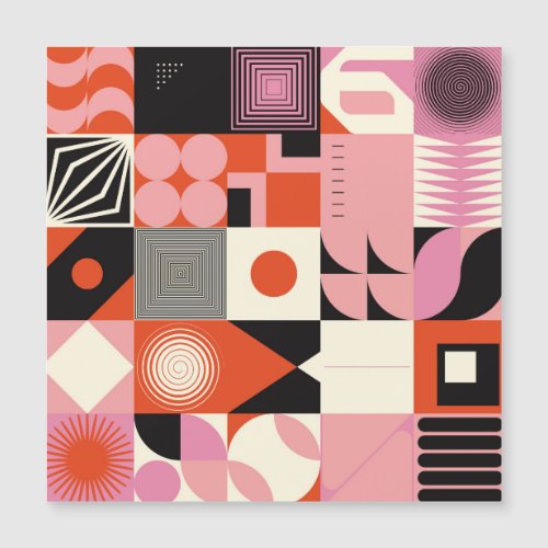 Scandinavian Geometric Colorful Artwork Pattern