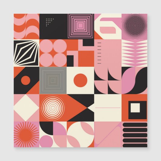 Scandinavian Geometric: Colorful Artwork Pattern (Front)
