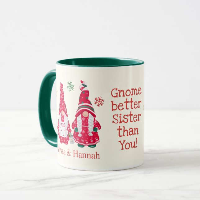 Scandinavian Gnome Better Sister Than You Mug (Front Left)