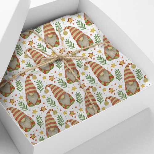 Scandinavian Gnome Christmas Tissue Paper