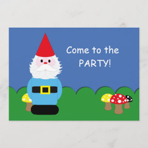 Scandinavian Gnome Customizable Party Invitation
