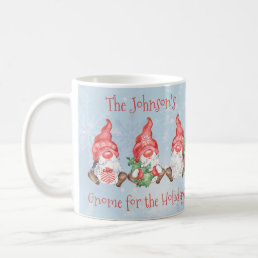 Scandinavian Gnome for the Holidays Personalized Coffee Mug