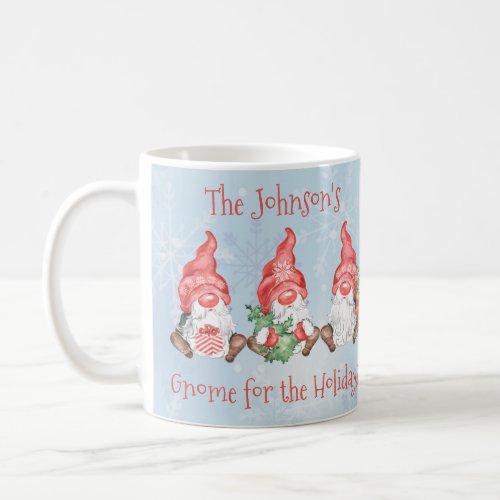 Scandinavian Gnome for the Holidays Personalized Coffee Mug